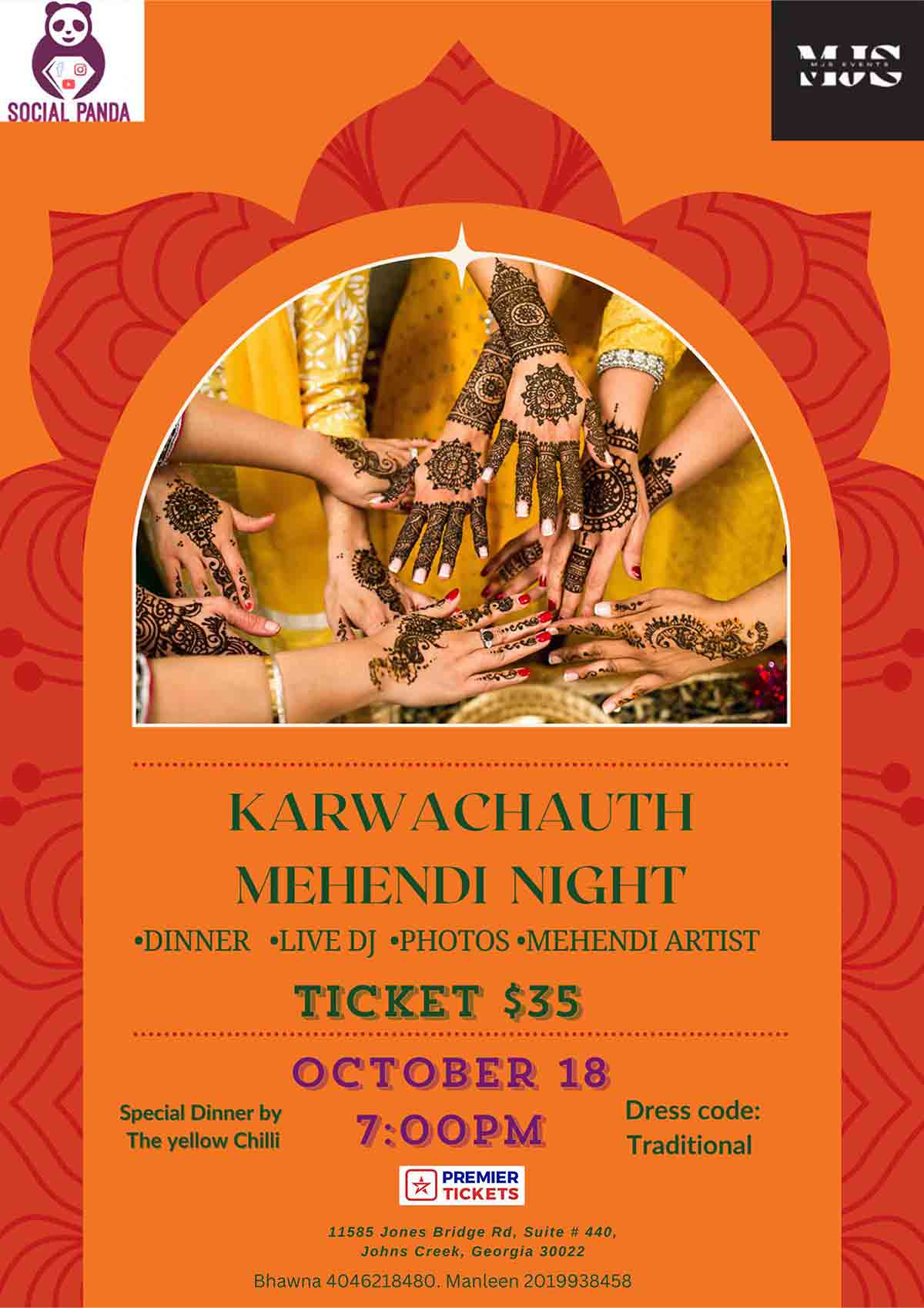 Karwachauth Mehendi Night Georgia 2024