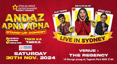 Andaz Apna Apna – A Stand-Up Comedy Show in Sydney