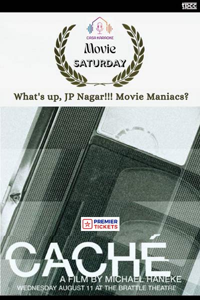 Cache - Movie Screening on Nov 23 at Casa Karaoke