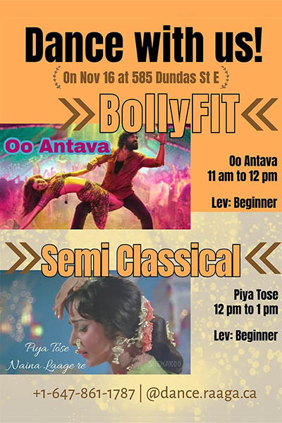 Oo Antava| Bollywood Fitness Dance Workshop | Nov 16