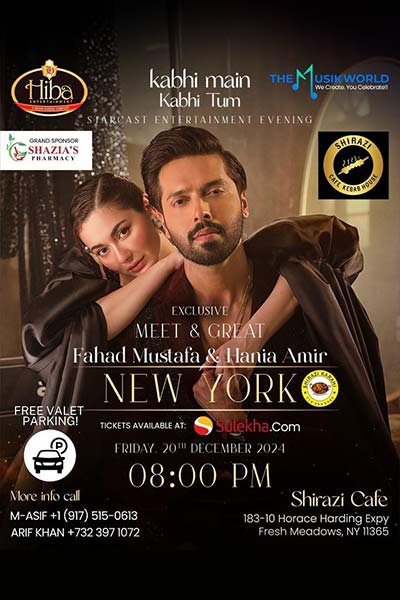 Fahad Mustafa & Hania Amir Meet and Greet in New York 2024