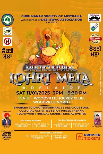 Multicultural Lohri Mela 2025 - Adelaide