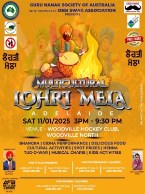 Multicultural Lohri Mela 2025 - Adelaide