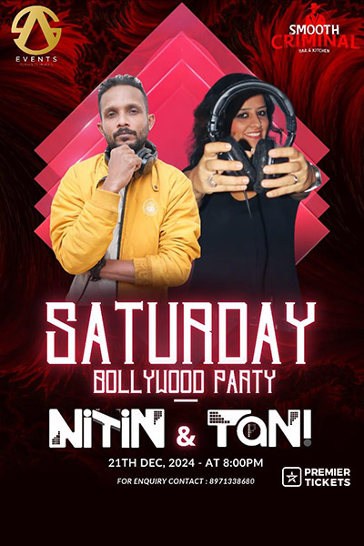 Saturday Bollywood Night – 21st Dec